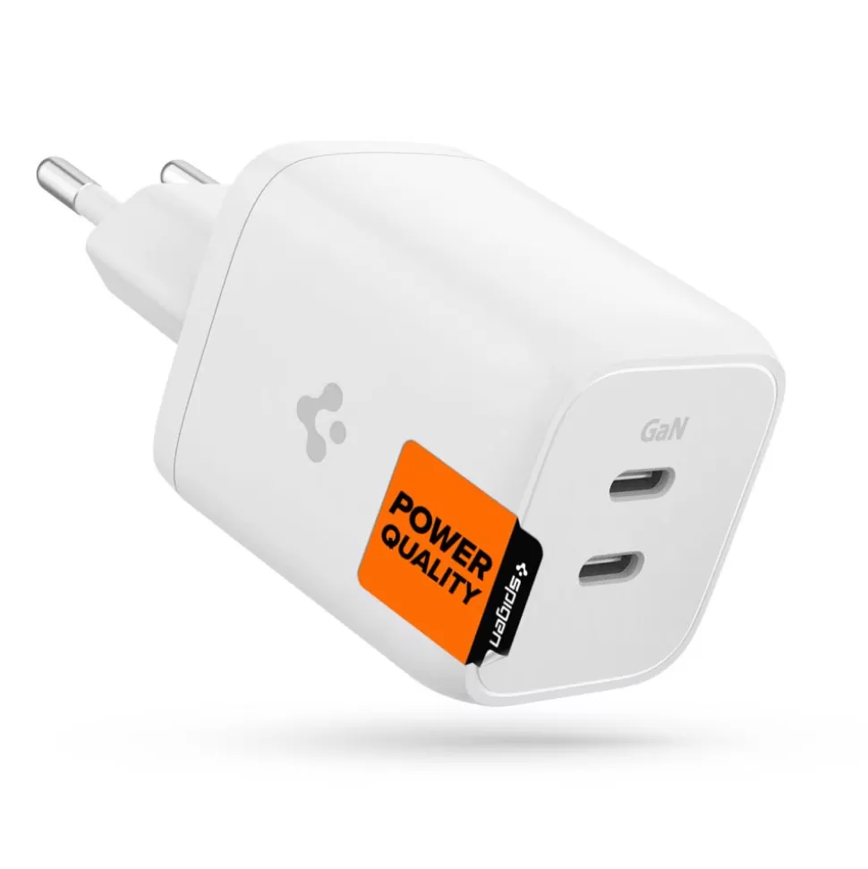 Spigen Ładowarki*Ładowarka Pe2106eu Powerarc 2-port Network Charger Pd65w White