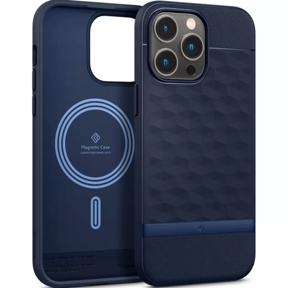 Spigen Iphone 14 Pro Max | Iphone 14 Pro Max*Etui Caseology Parallax Mag Magsafe iPhone 14 Pro Max Midnight Blue Niebieski