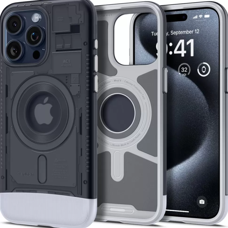 Spigen Iphone 15 Pro Max | Iphone 15 Pro Max*Etui iPhone 15 Pro Max Classic C1 Mag Magsafe Graphite Case
