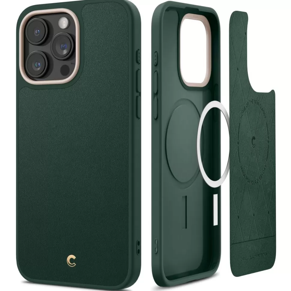 Spigen Iphone 15 Pro Max | Iphone 15 Pro Max*Etui iPhone 15 Pro Max Cyrill Kajuk Mag Magsafe Forest Green Case Zielony