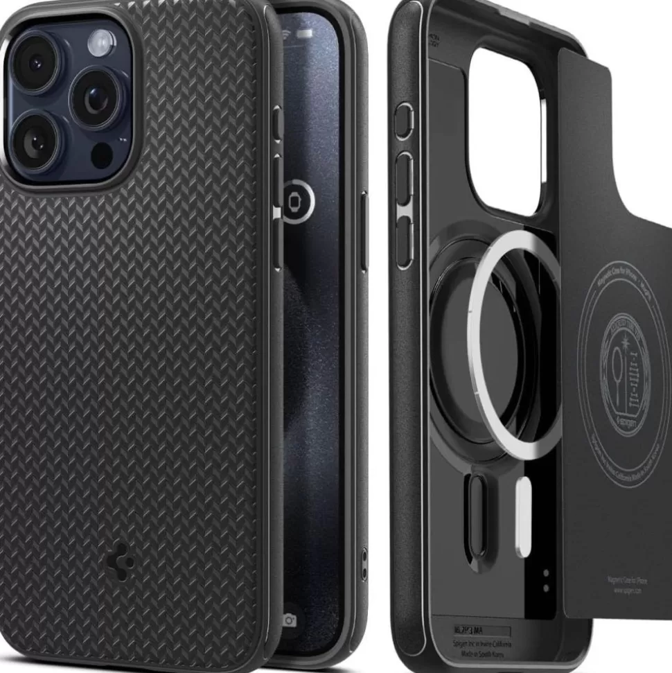 Spigen Iphone 15 Pro Max | Iphone 15 Pro Max*Etui iPhone 15 Pro Max Mag Armor Magsafe Matte Black Case Czarny
