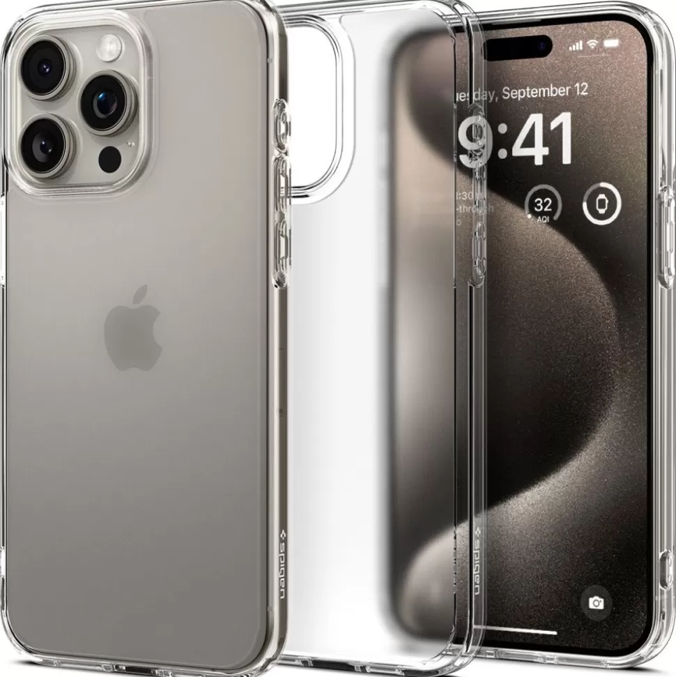 Spigen Iphone 15 Pro Max*Etui iPhone 15 Pro Max Ultra Hybrid Frost Clear Case Przezroczysty / Szary