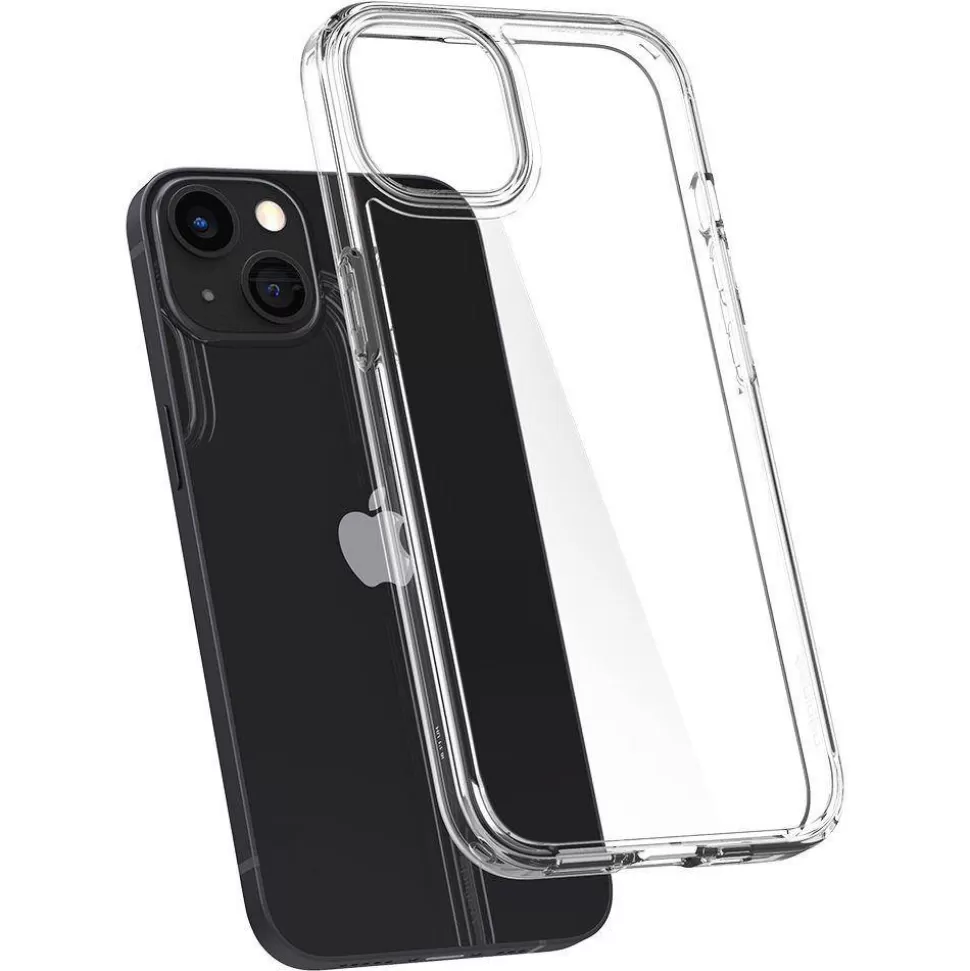 Spigen Iphone 13*Etui iPhone 13 Ultra Hybrid Crystal Przezroczyste Clear Case + Szkło Hartowane Full Cover