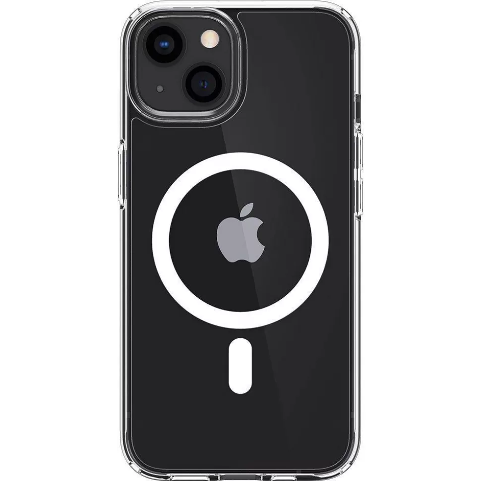Spigen Iphone 13 | Iphone 13*Etui iPhone 13 Ultra Hybrid Mag Magsafe White Case + Szkło Hartowane Full Cover
