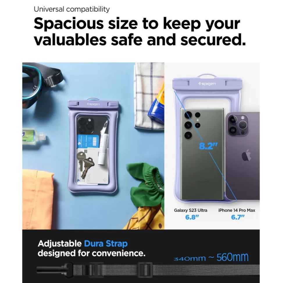 Spigen Inne | Etui Wodoszczelne*Etui A610 Universal Waterproof Float Case Aqua Blue Case