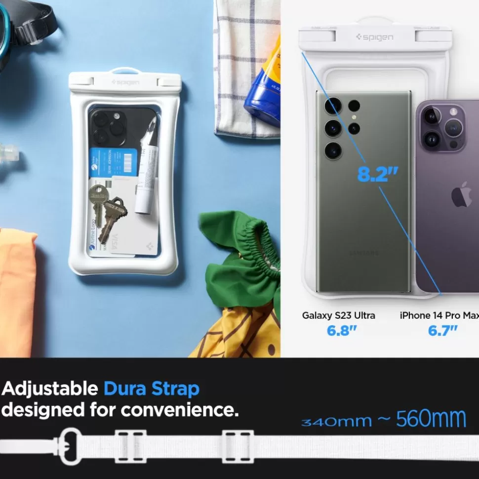 Spigen Inne | Etui Wodoszczelne*Etui A610 Universal Waterproof Float Case White Case