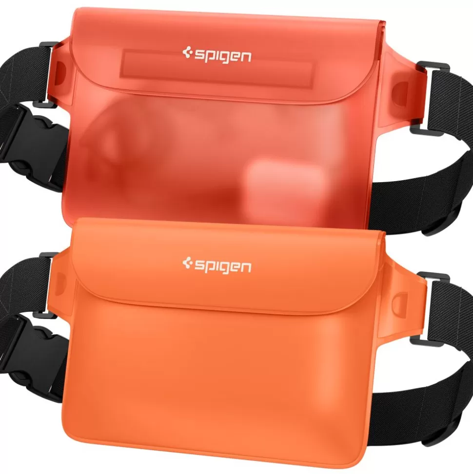 Spigen Inne | Etui Wodoszczelne*Etui A620 Universal Waterproof Waist Bag 2-pack Sunset Orange Case