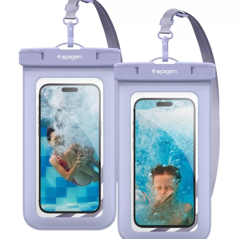 Spigen Inne | Etui Wodoszczelne*Etui A601 Wodoodporne Uniwersalne WATERPROOF CASE 2-PACK AQUA BLUE Case