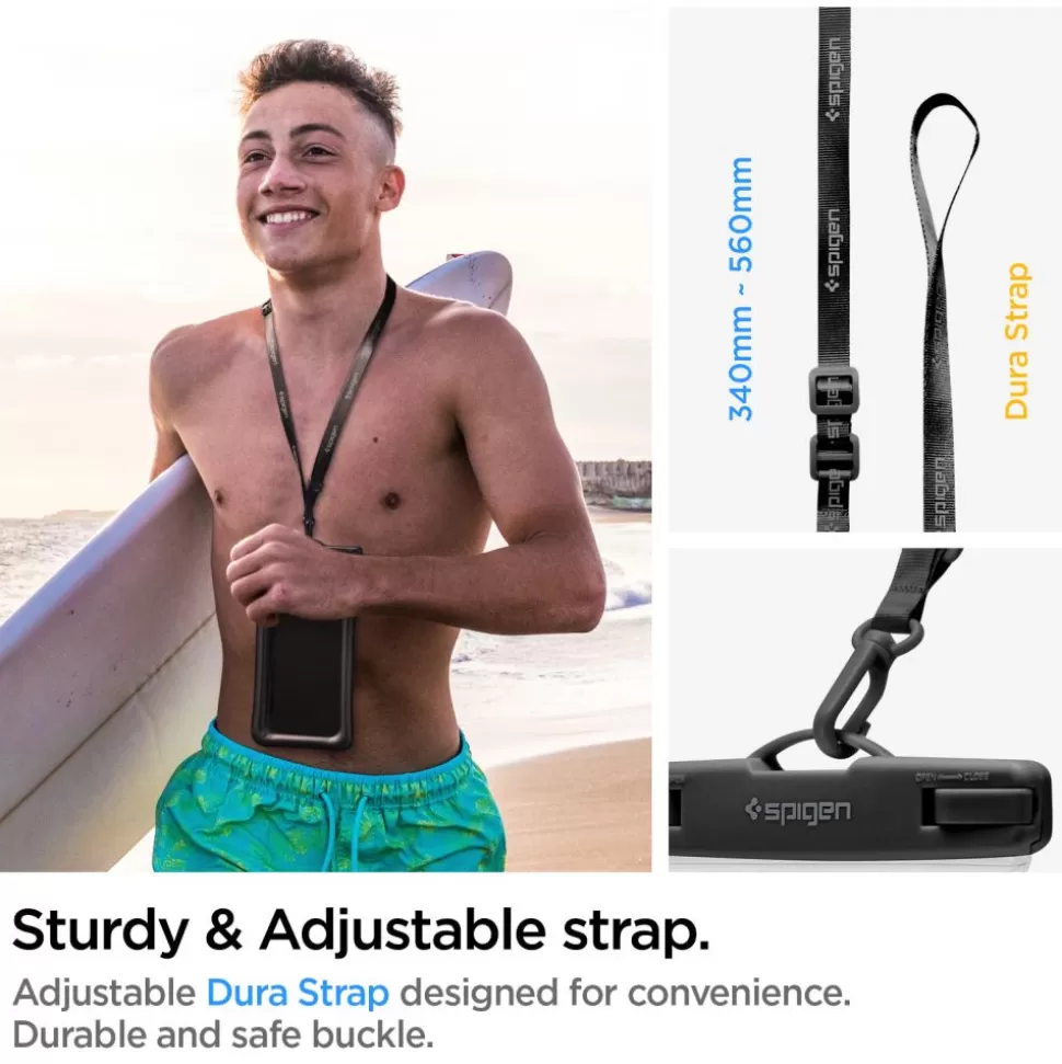 Spigen Inne | Etui Wodoszczelne*Etui A610 Wodoodporne Uniwersalne WATERPROOF FLOAT CASE 2-PACK BLACK