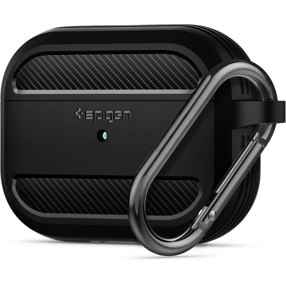 Spigen Airpods Pro*Etui Airpods Pro Rugged Armor Matte Black Czarne Case