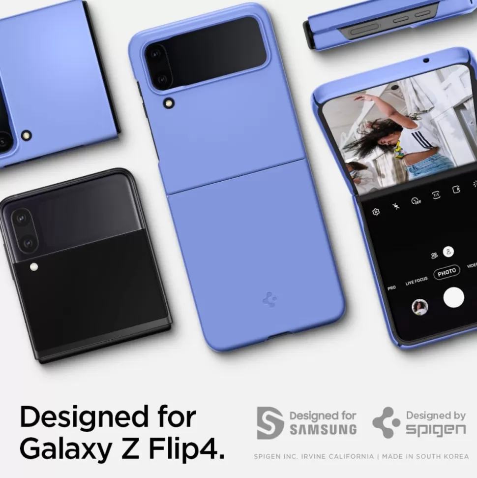 Spigen Galaxy Z Flip 4*Etui Airskin Galaxy Z Flip 4 Cornflower Blue