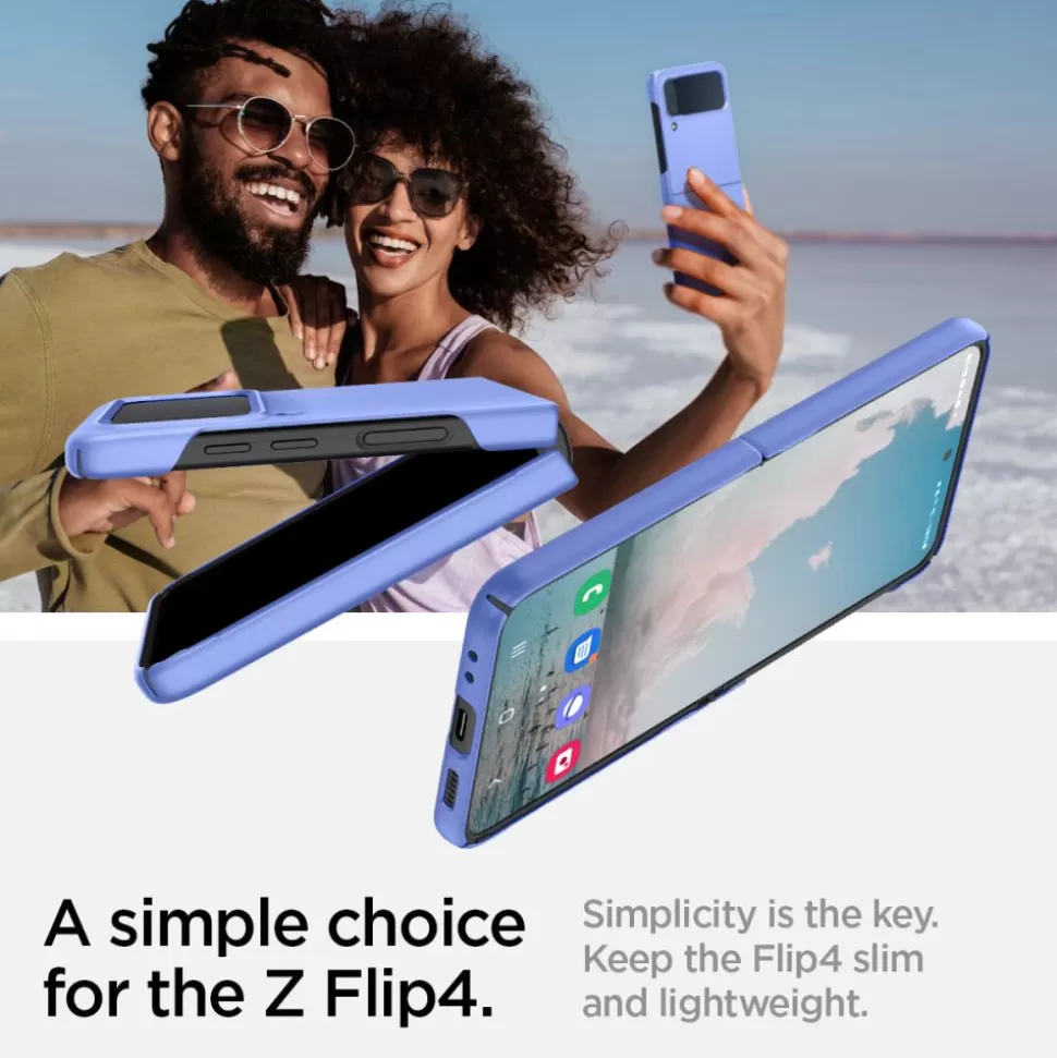 Spigen Galaxy Z Flip 4*Etui Airskin Galaxy Z Flip 4 Cornflower Blue