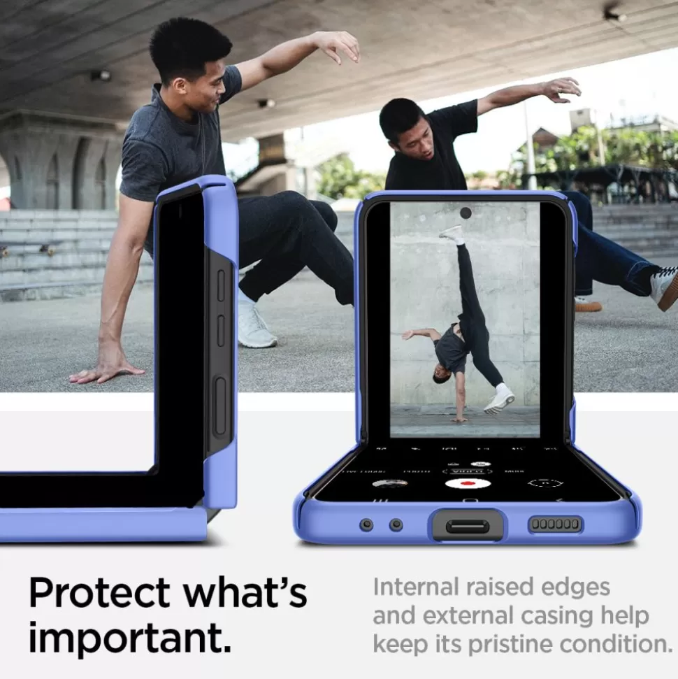 Spigen Galaxy Z Flip 4*Etui Airskin Galaxy Z Flip 4 Cornflower Blue
