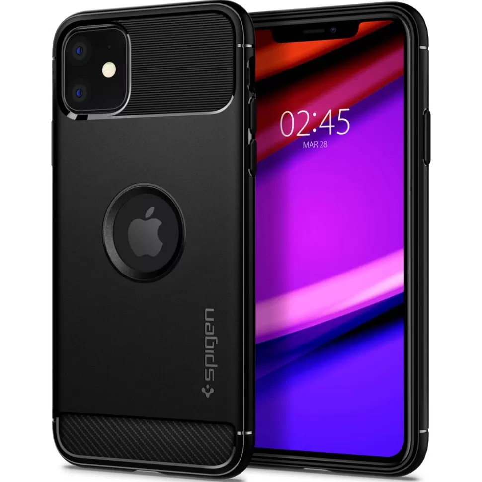 Spigen Iphone 11*Etui Apple iPhone 11 Rugged Armor Matte Black Case