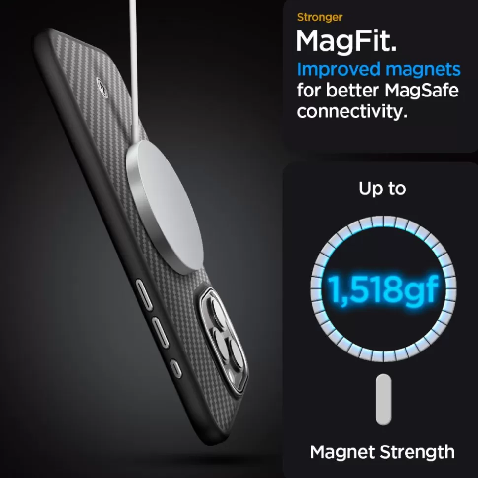 Spigen Iphone 15 Pro Max | Iphone 15 Pro Max*Etui Enzo Aramid Mag Magsafe iPhone 15 Pro Max Matte Black Case