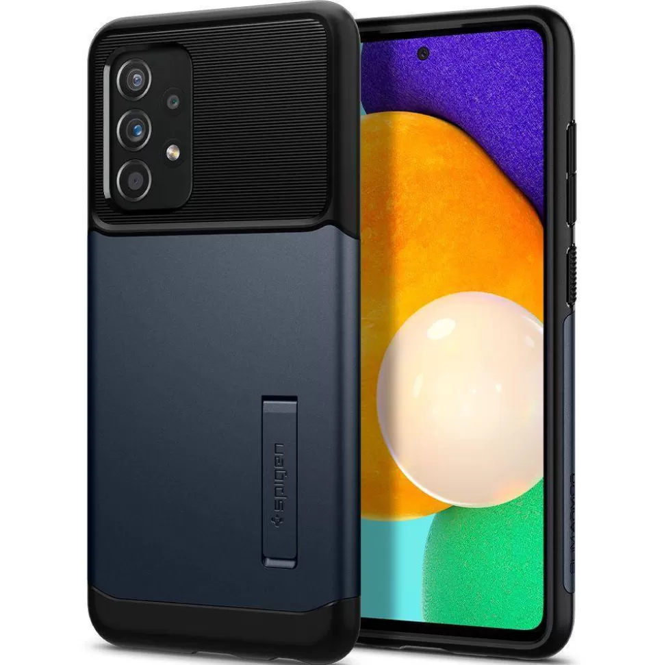 Spigen Galaxy A72*Etui Galaxy A72 Slim Armor Metal Slate Case