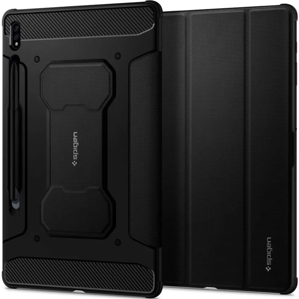 Spigen Galaxy Tab S7*Etui Galaxy Tab S7 S8 11.0 T870 / T875 Rugged Armor ”Pro” Black Czarne Case