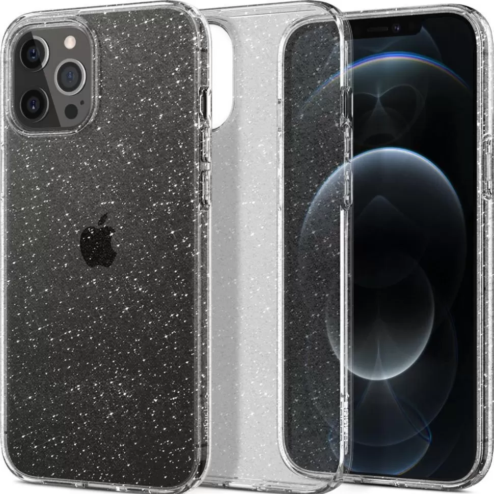 Spigen Iphone 12 | Iphone 12 Pro*Etui iPhone 12 / 12 Pro Liquid Crystal Glitter Crystal Przeźroczyste Case Przezroczysty / Brokat