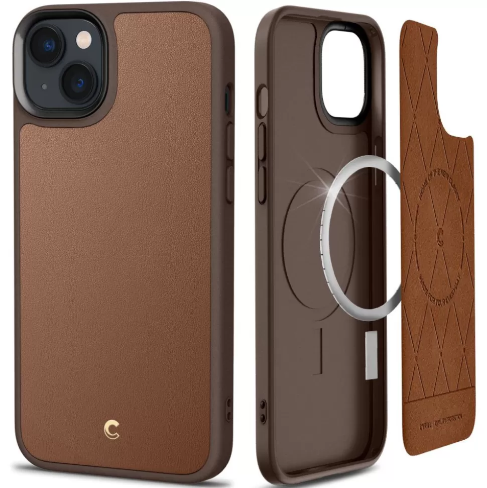 Spigen Iphone 14 Plus | Iphone 14 Plus*Etui iPhone 14 Plus Cyrill Kajuk Mag Magsafe Saddle Brown Brązowy