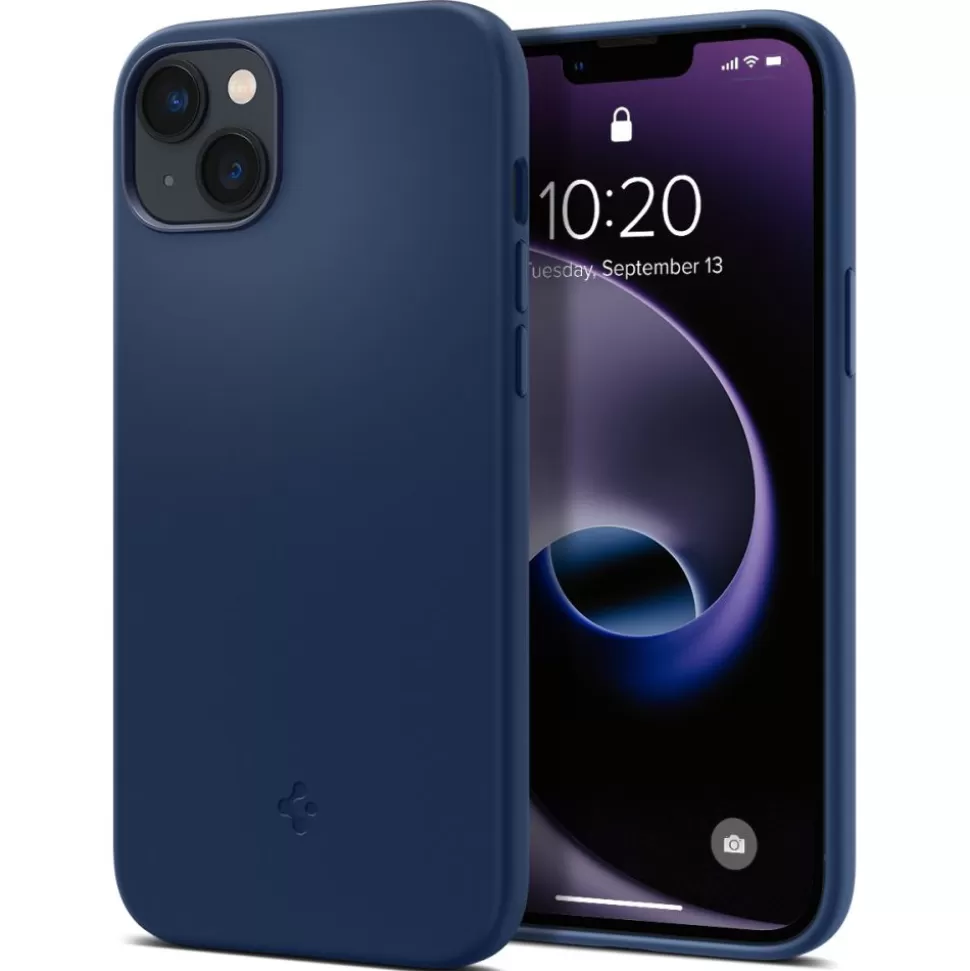 Spigen Iphone 14 Plus | Iphone 14 Plus*Etui iPhone 14 Plus Silicone Fit Mag Magsafe Navy Blue Niebieski