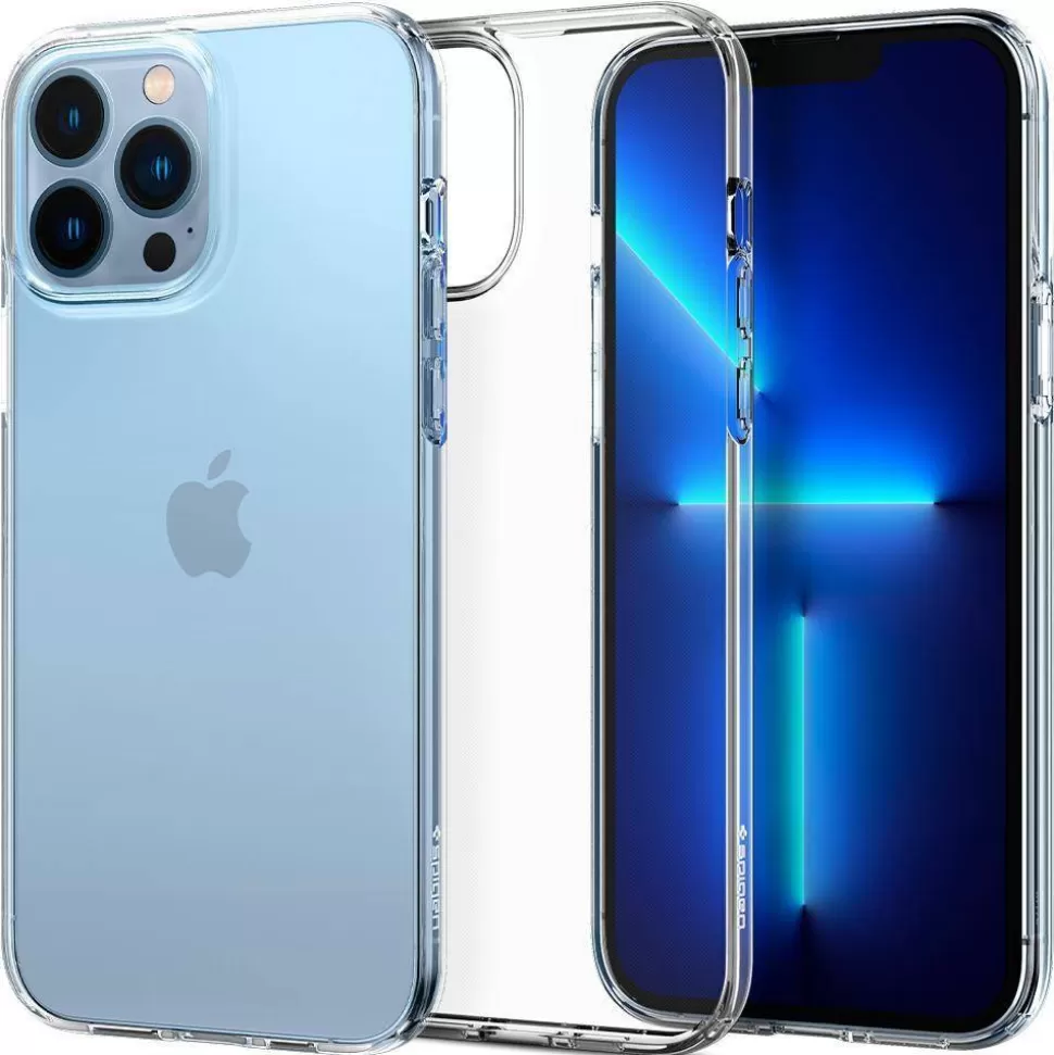 Spigen Iphone 13 Pro*Etui iPhone 13 Pro Liquid Crystal Crystal Przezroczyste Clear Case + Szkło Hartowane Glas.tr Slim