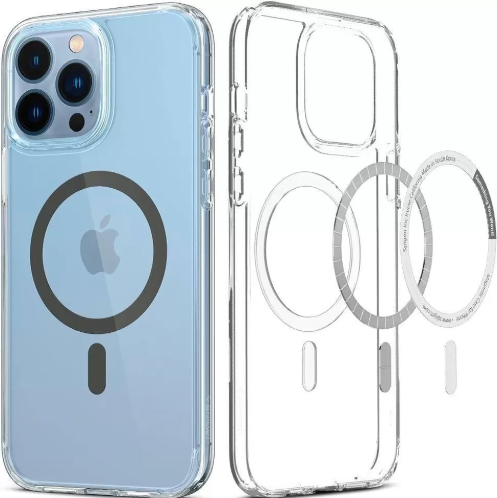 Spigen Iphone 13 Pro Max | Iphone 13 Pro Max*Etui iPhone 13 Pro Max Ultra Hybrid Mag Magsafe Graphite Case Przezroczysty