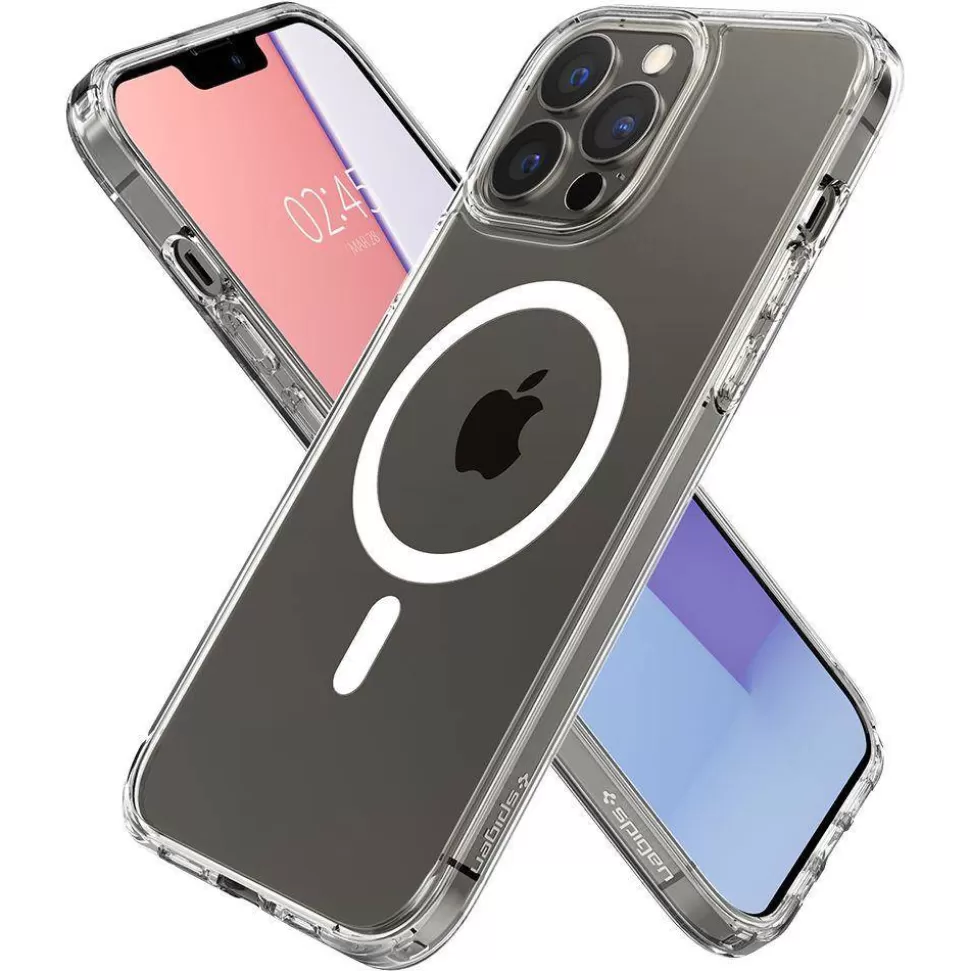 Spigen Iphone 13 Pro | Iphone 13 Pro*Etui iPhone 13 Pro Ultra Hybrid Mag Magsafe Bezbarwny Case + Szkło Hartowane Glas.tr Slim