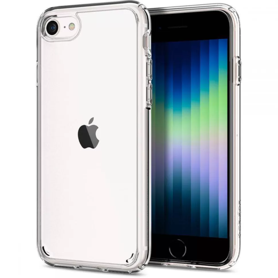 Spigen Iphone 7 | Iphone 8*Etui iPhone SE 2022 2020 7 8 Ultra Hybrid Przezroczyste Clear Przezroczysty Case + Szkło Full Cover