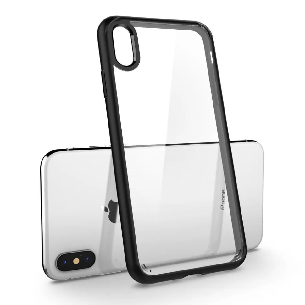 Spigen Iphone X | Iphone Xs*Etui iPhone X XS Ultra Hybrid Matte Black Czarne Case Apple