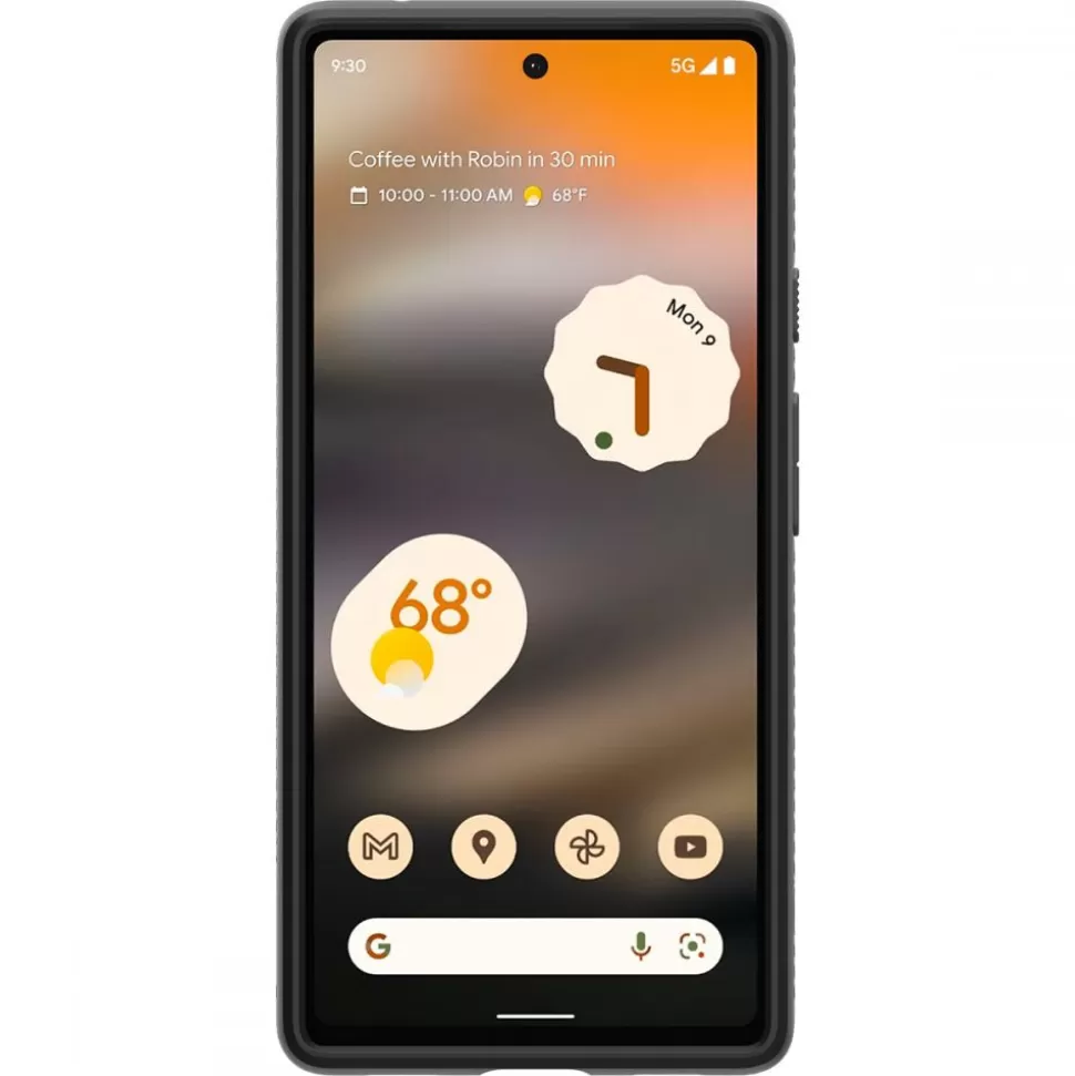 Spigen Pixel 6A*Etui Liquid Air Google Pixel 6a Matte Etui Black