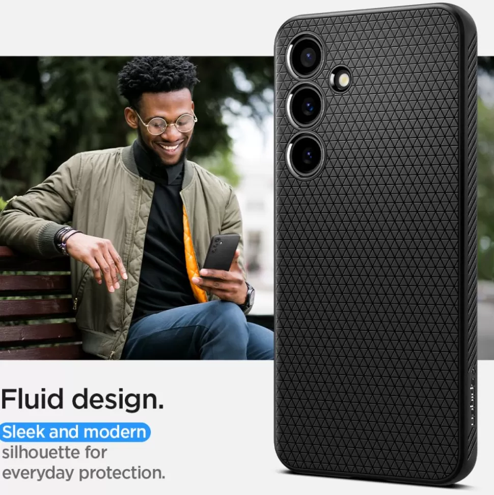 Spigen Galaxy S24*Etui Liquid Air Samsung Galaxy S24 Matte Black Case Czarny