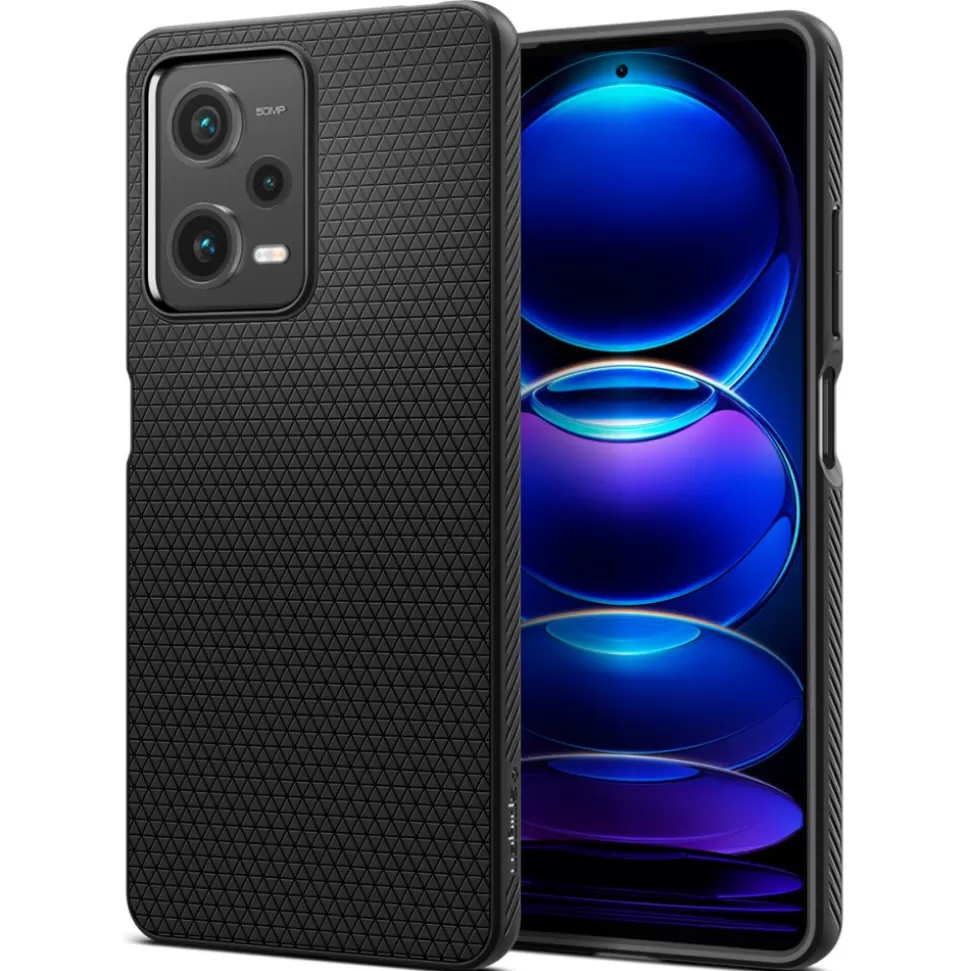 Spigen Poco X5 Pro 5G | Redmi Note 12 Pro 5G*Etui Liquid Air Xiaomi Redmi Note 12 Pro 5G / Poco X5 Pro 5G Matte Black