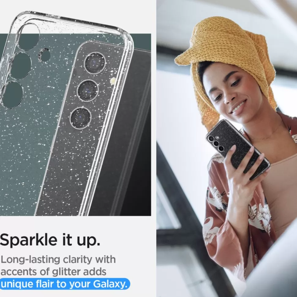 Spigen Galaxy S24 Plus*Etui Liquid Crystal Samsung Galaxy S24+ Plus Glitter Crystal Case Brokat