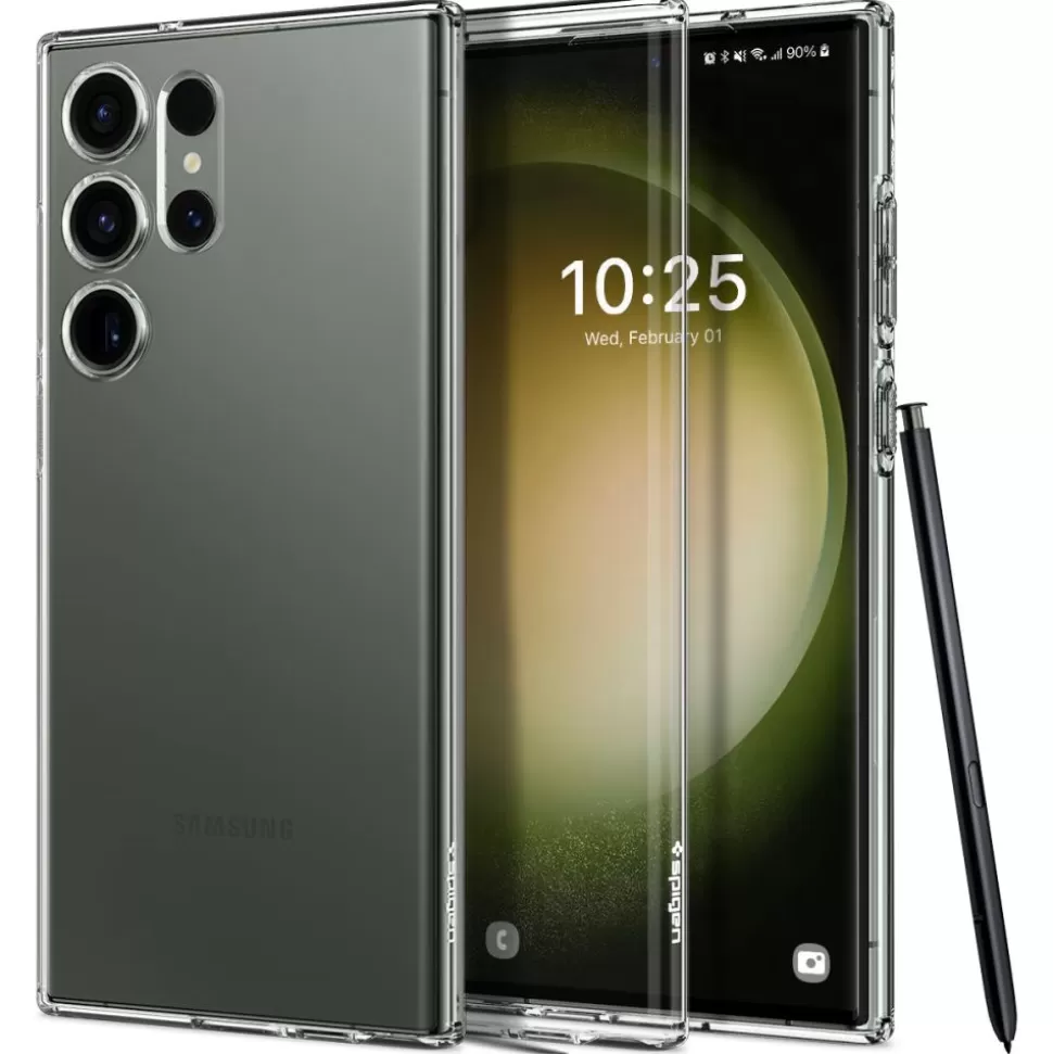 Spigen Galaxy S23 Ultra*Etui Liquid Crystal Samsung S23 Ultra Crystal Clear Case Przezroczysty