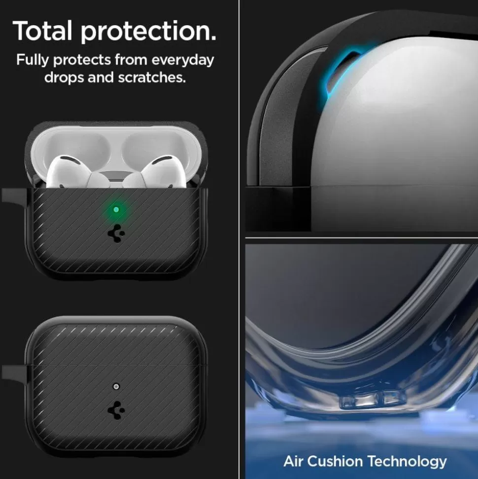 Spigen Airpods Pro*Etui Mag Armor Magsafe Apple Airpods Pro 1 / 2 Matte Black Case