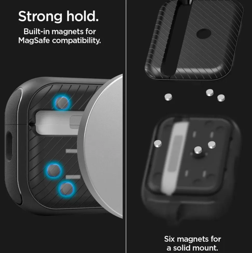 Spigen Airpods Pro*Etui Mag Armor Magsafe Apple Airpods Pro 1 / 2 Matte Black Case