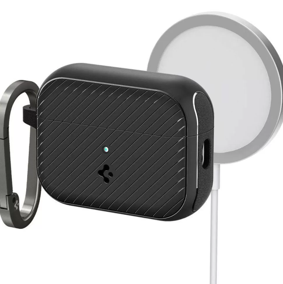 Spigen Airpods Pro*Etui Mag Armor Magsafe Apple Airpods Pro 1 / 2 Matte Black Case