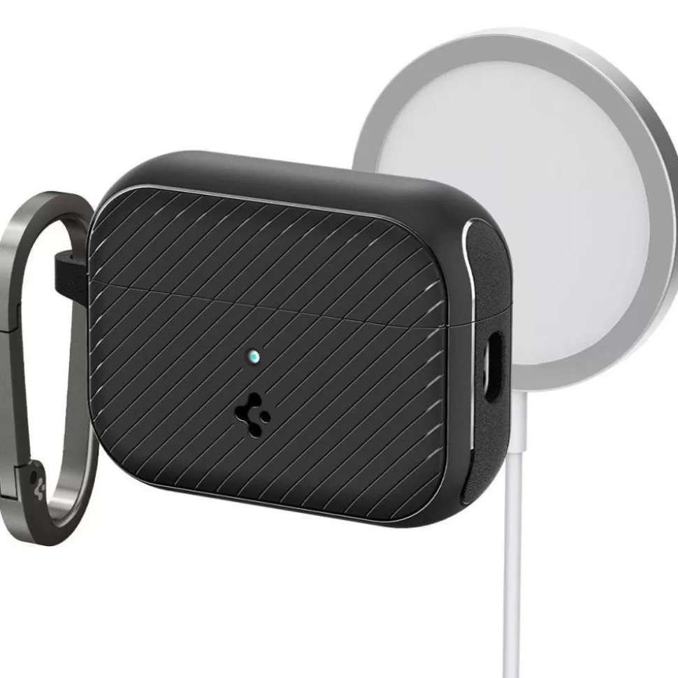 Spigen Airpods Pro*Etui Mag Armor Magsafe Apple Airpods Pro 1 / 2 Matte Black Case