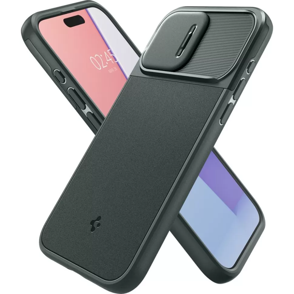 Spigen Iphone 15 Pro | Iphone 15 Pro*Etui Optik Armor Mag Magsafe iPhone 15 Pro Abyss Green Case