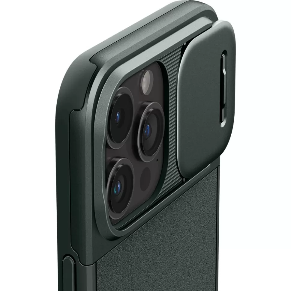 Spigen Iphone 15 Pro | Iphone 15 Pro*Etui Optik Armor Mag Magsafe iPhone 15 Pro Abyss Green Case