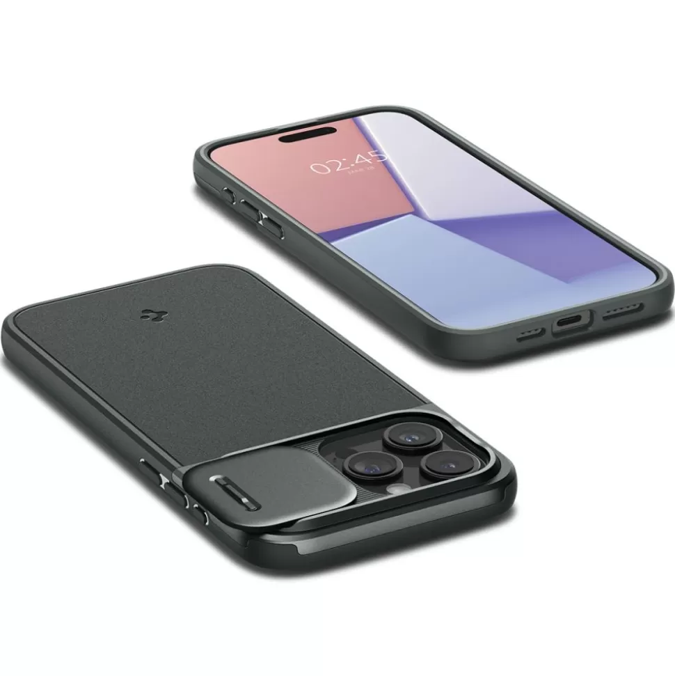 Spigen Iphone 15 Pro | Iphone 15 Pro*Etui Optik Armor Mag Magsafe iPhone 15 Pro Abyss Green Case