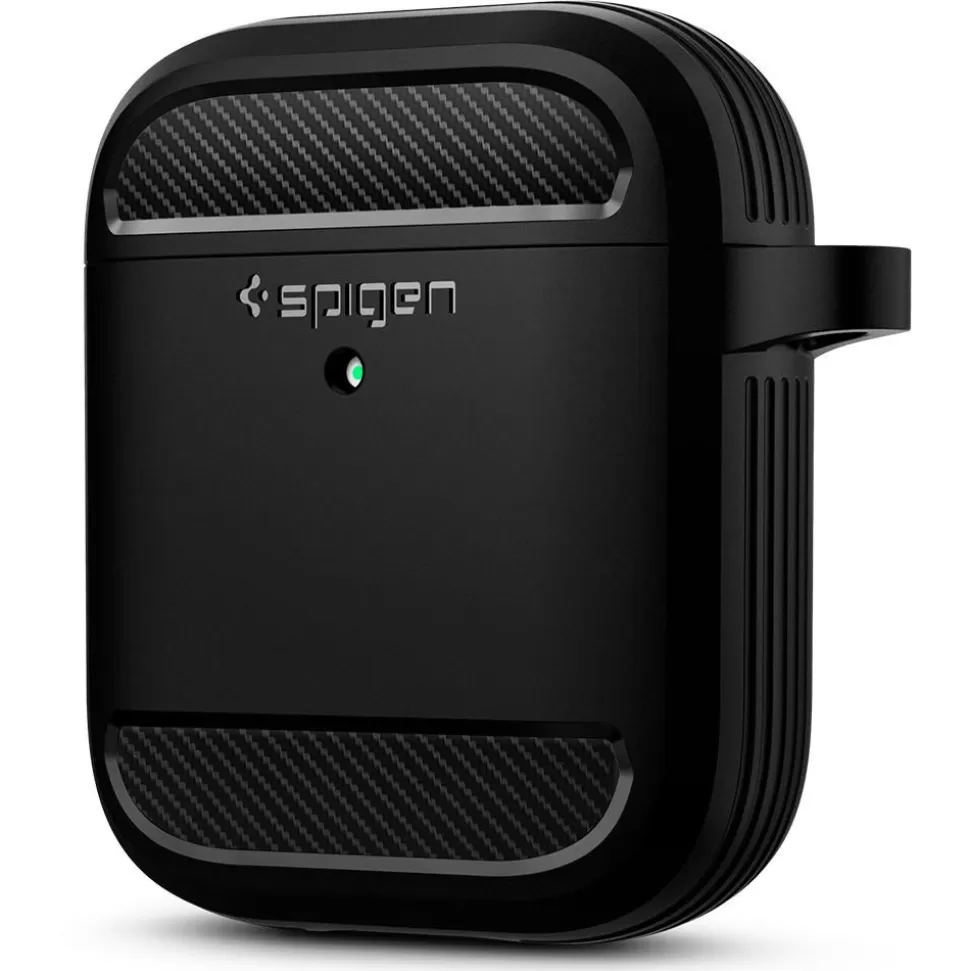 Spigen Airpods*Etui Rugged Armor Apple Airpods Black Czarne Case