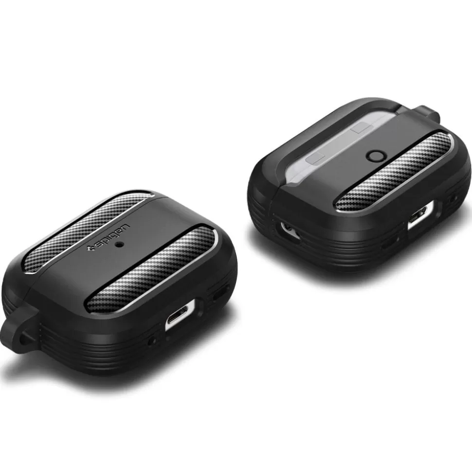 Spigen Airpods Pro*Etui Rugged Armor Apple Airpods Pro 1 / 2 Matte Black Case