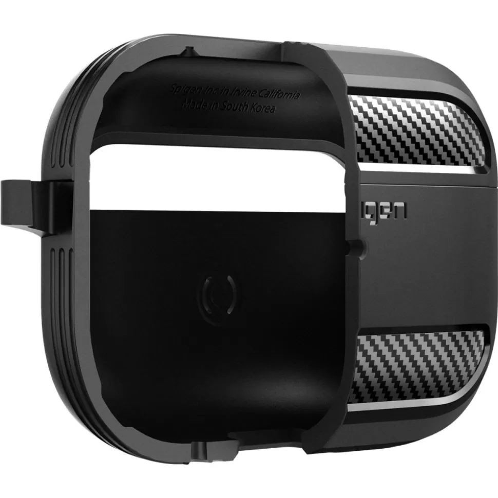Spigen Airpods Pro*Etui Rugged Armor Apple Airpods Pro 1 / 2 Matte Black Case