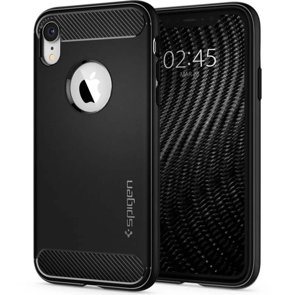 Spigen Iphone Xr*Etui Rugged Armor Apple Iphone Xr Matte Black Czarne Case