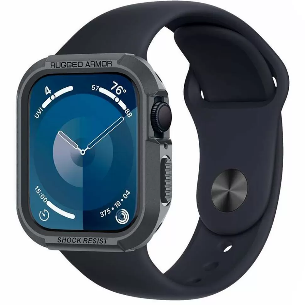 Spigen Apple Watch 4 44Mm | Apple Watch 5 44Mm*Etui Rugged Armor Apple Watch 4 / 5 / 6 / 7 / 8 / 9 / Se (44 / 45 Mm) Dark Grey
