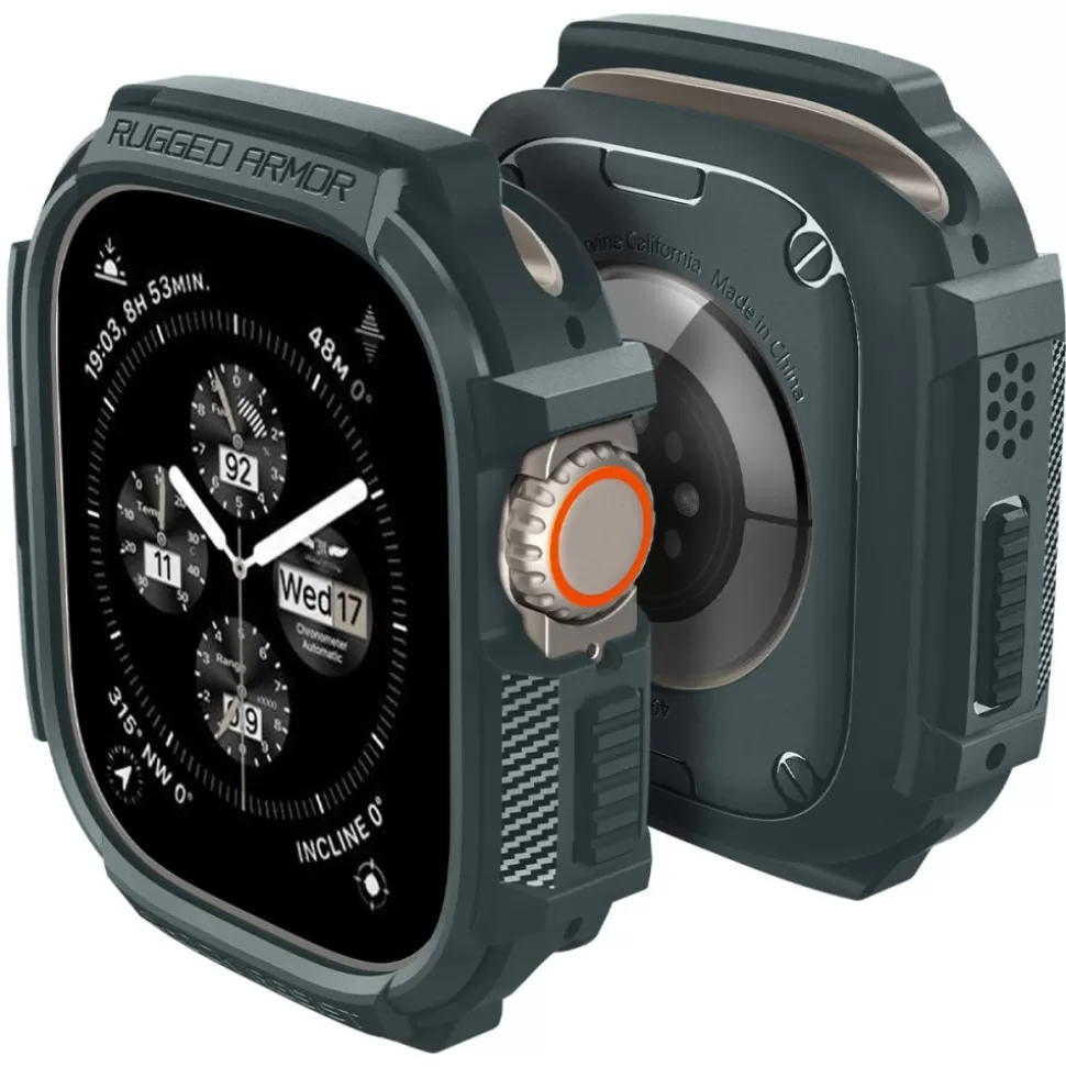 Spigen Apple Watch Ultra 49Mm | Apple Watch Ultra 2 49Mm*Etui Rugged Armor Apple Watch Ultra 1 / 2 (49 Mm) Abyss Green