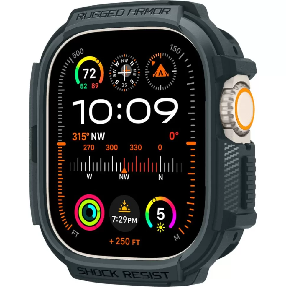 Spigen Apple Watch Ultra 49Mm | Apple Watch Ultra 2 49Mm*Etui Rugged Armor Apple Watch Ultra 1 / 2 (49 Mm) Abyss Green