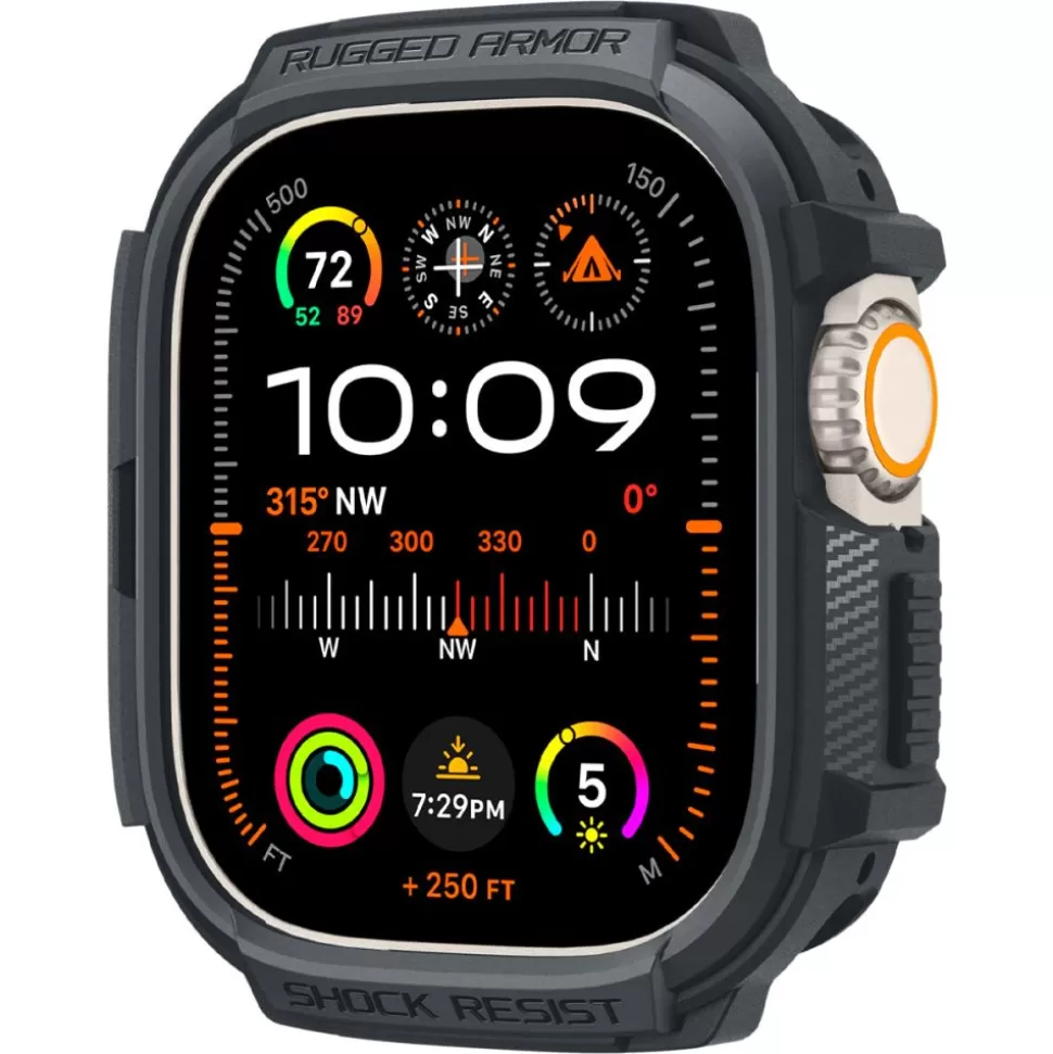 Spigen Apple Watch Ultra 49Mm | Apple Watch Ultra 2 49Mm*Etui Rugged Armor Apple Watch Ultra 1 / 2 (49 Mm) Dark Grey Case Szary