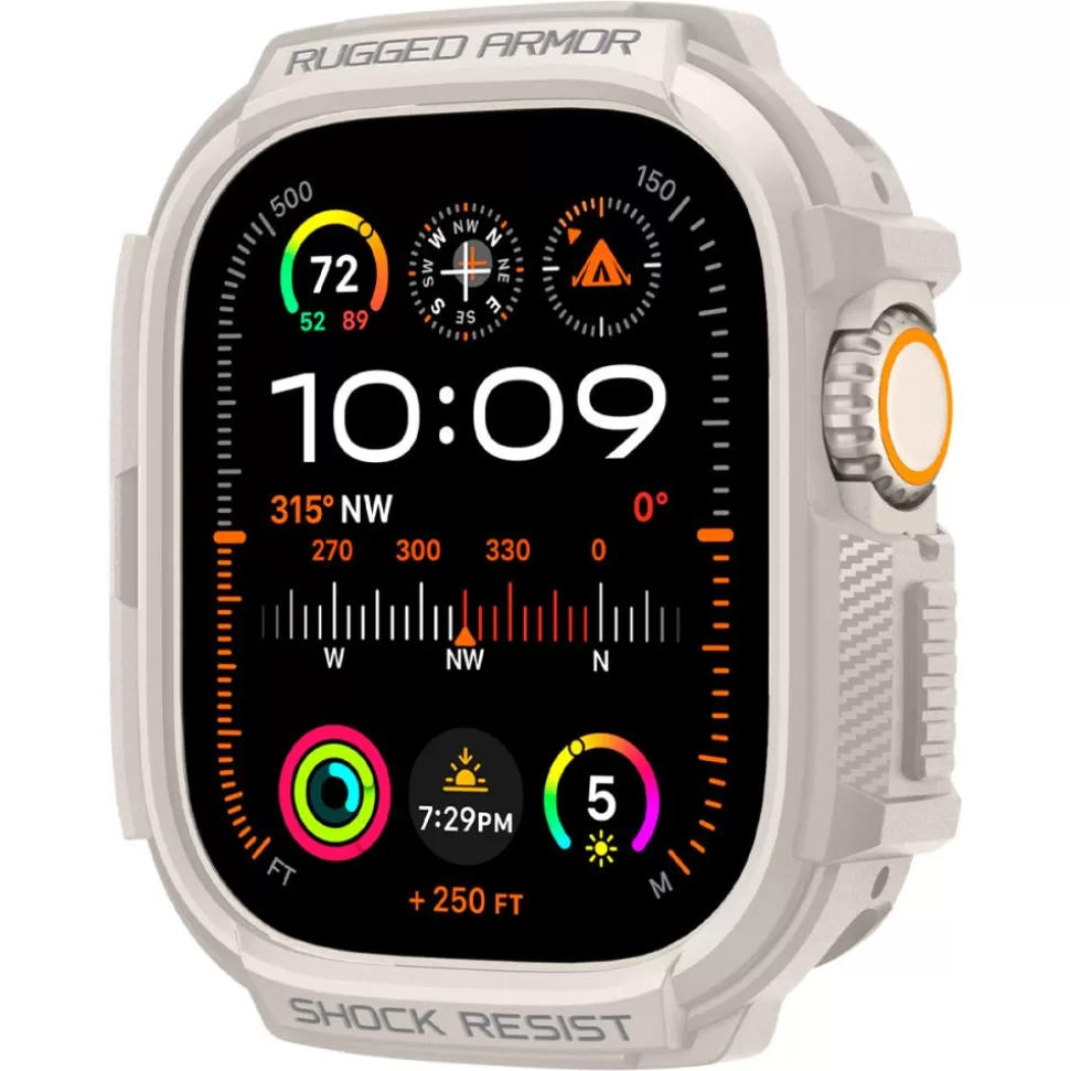 Spigen Apple Watch Ultra 49Mm | Apple Watch Ultra 2 49Mm*Etui Rugged Armor Apple Watch Ultra 1 / 2 (49 Mm) Dune Beige Case Beżowy